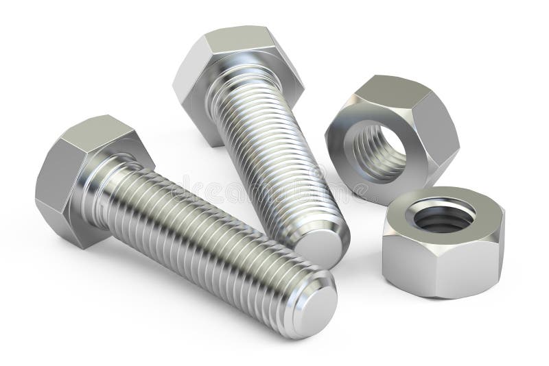 Bolts and nuts stock illustration. Illustration of fastening 26850815