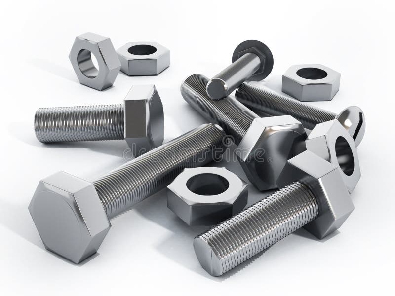 Bolts and nuts stock illustration. Illustration of fastening 26850815