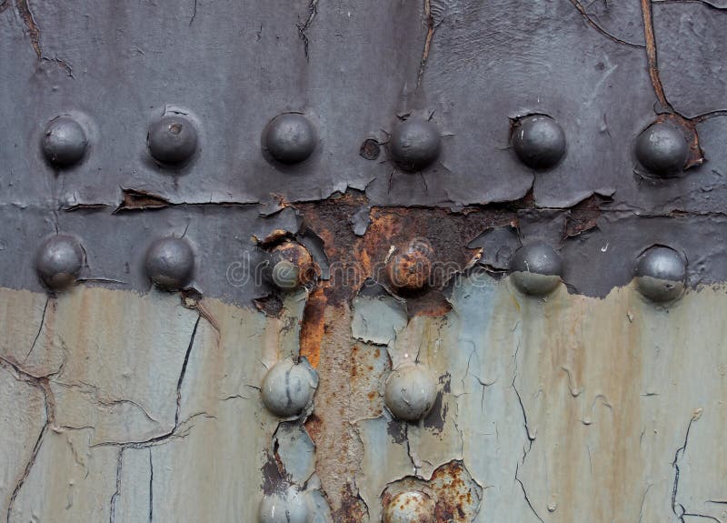 Bolts and Screws on Painted Surface Stock Photo Image of rusting, rivets 51381682