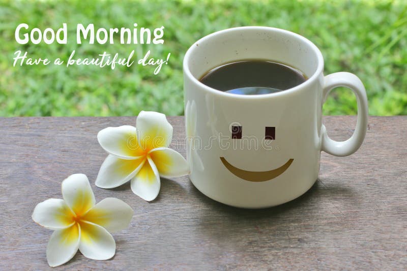 Bom Dia De Saudação De Texto Matinal. Tenha Um Belo Dia. Uma Xícara De Café Com Sinal Feliz Sorrindo Emoticon E Flor. Foto de Stock - Imagem de cumprimento, marrom: 196503586 Bom Dia De Saudação De Texto Matinal. Tenha Um Belo Dia. Uma Xícara De Café Com Sinal Feliz Sorrindo Emoticon E Flor. Foto de Stock - Imagem de cumprimento, marrom: 196503586