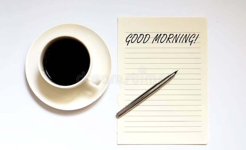 Bom Dia Papel Branco Com Caneta E Café Sobre Fundo De Madeira Foto de Stock - Imagem de qualidade, caderno: 195965806 Bom Dia Papel Branco Com Caneta E Café Sobre Fundo De Madeira Foto de Stock - Imagem de qualidade, caderno: 195965806