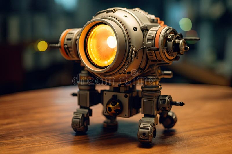 Bomb Exploration Robot. Generative Ai vector illustration