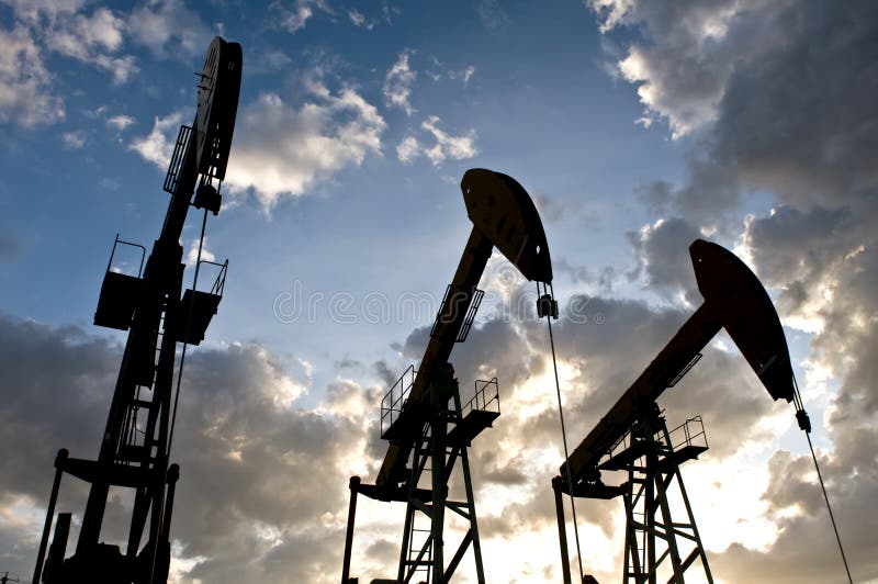 Bomba de petróleo foto de archivo