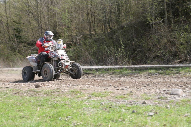 BOMBARDIER Rally quad editorial image. Image of europe 6767605