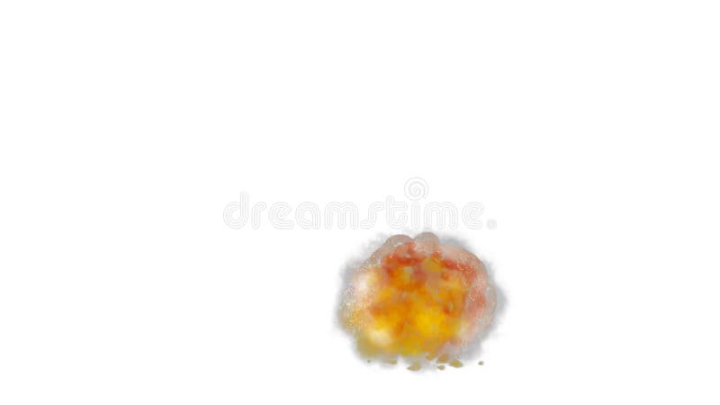 Bomben-Explosions-Aquarell-2D Animation