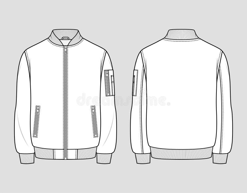 Bomber Jacket Sketch Stock Illustrations – 943 Bomber Jacket Sketch ...