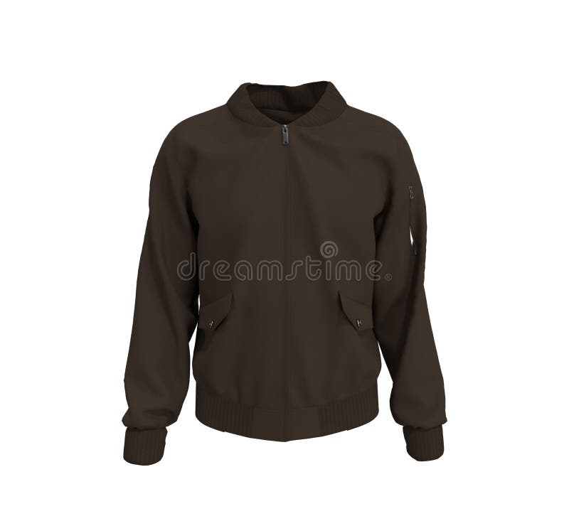 Download Bomber Jacket Mockup Design Presentation For Print Stock Illustration Illustration Of Clothes Body 202715763
