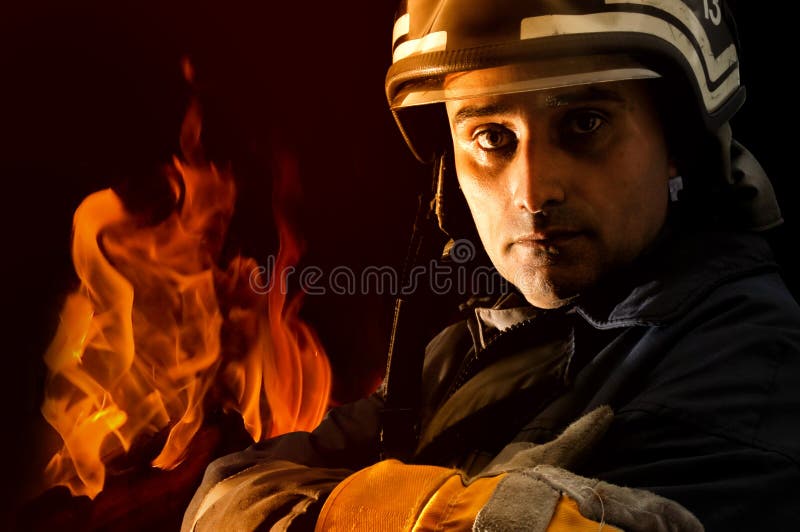 Bombero foto de archivo Bombero foto de archivo