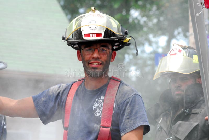 Bombero de Warren Rhode Island foto de archivo libre de regalías Bombero de Warren Rhode Island foto de archivo libre de regalías