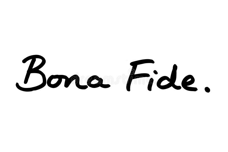 Bona Fide stock illustration. Illustration of message - 190141956