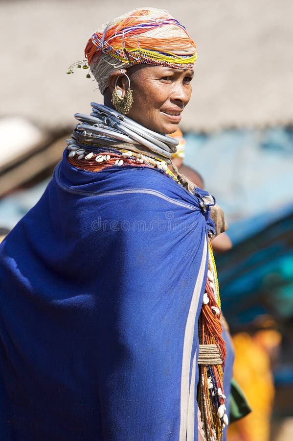 Bonda tribal woman royalty free stock photo