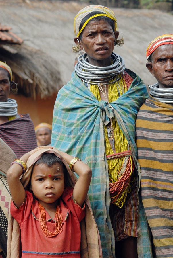 Bonda Women at Their Village Editorial Image - Image of asia, brown ...