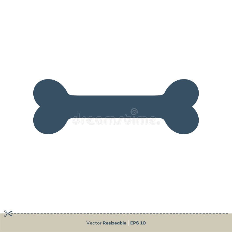 Bone Dog Food Icon Logo Template Illustration Design. Vector EPS 10