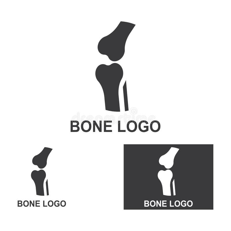 Bone Logo Icon Vector Design Template Illustration Stock Illustration