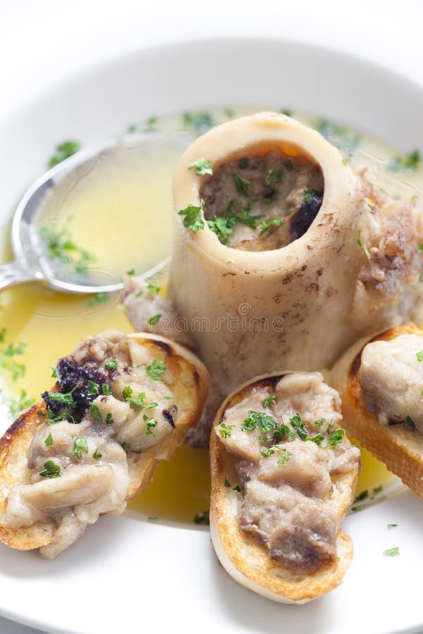 Bone marrow soup stock image. Image of herbs, nourishment 170018593