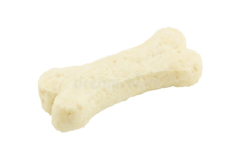 Bone Shaped Dog Treat Isolated On White Background Stock Photo Image