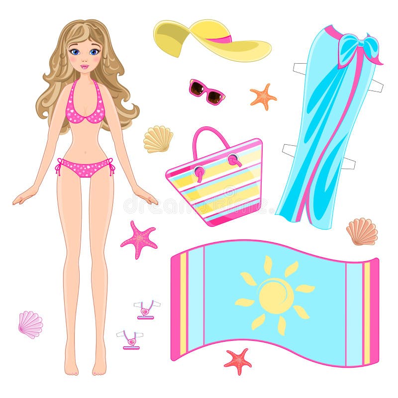 Bonecas de Papel - Barbie com roupas para imprimir - Brinquedos de