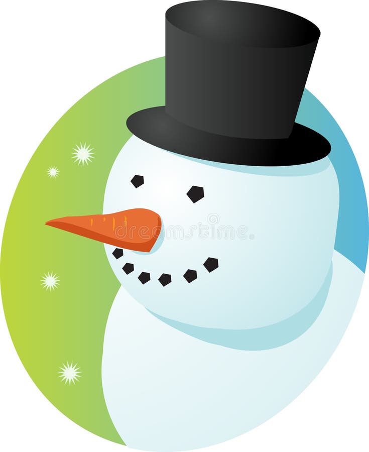 Smiling cheery snowman in tophat, winter scene illustration Vector illustration available for download. Click here for more vectors. Smiling cheery snowman in tophat, winter scene illustration Vector illustration available for download. Click here for more vectors