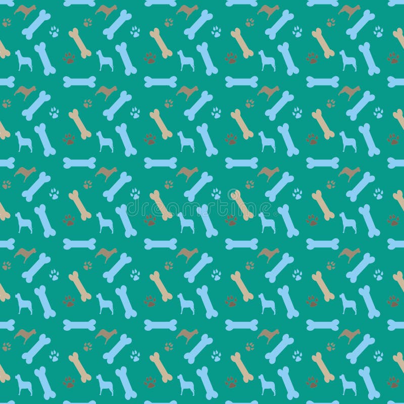 Green Bones Pattern Background 3 Stock Illustration Illustration of
