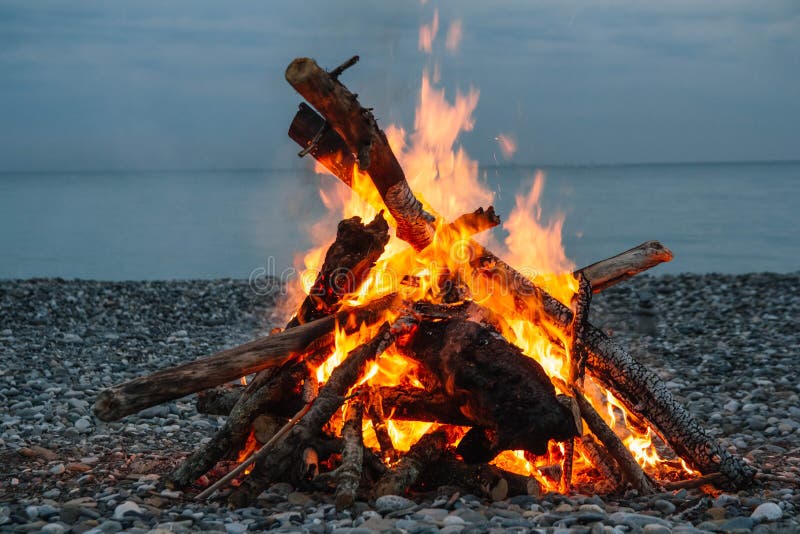 Fire on the Beach by David Wright Fire on the Beach by David Wright