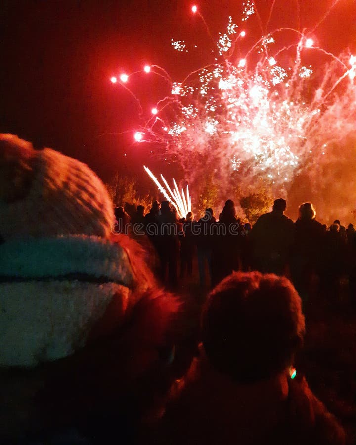 Night Firework Festival in Moscow Stock Photo Image of university