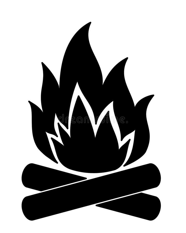 Camp Fire Icon In Grunge Texture. Vintage Style Vector Illustration.  Royalty Free SVG, Cliparts, Vectors, and Stock Illustration. Image  112378084.