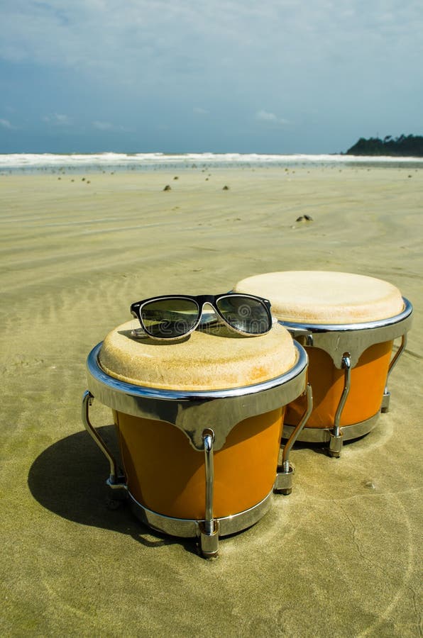 Bongo on the beach stock image. Image of sand, nature 25263655
