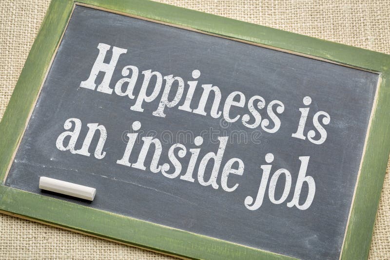 Bonheur dans un travail intérieur