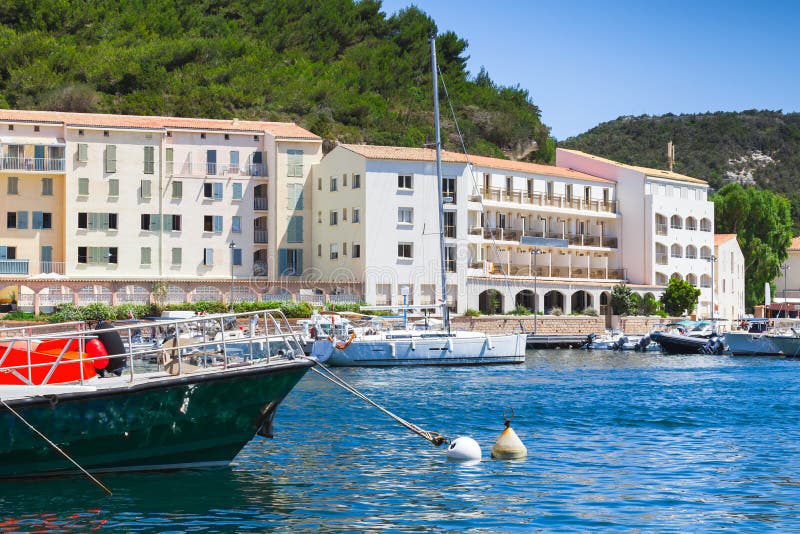 Bonifacio port view, Corsica, France royalty free stock image Bonifacio port view, Corsica, France royalty free stock image