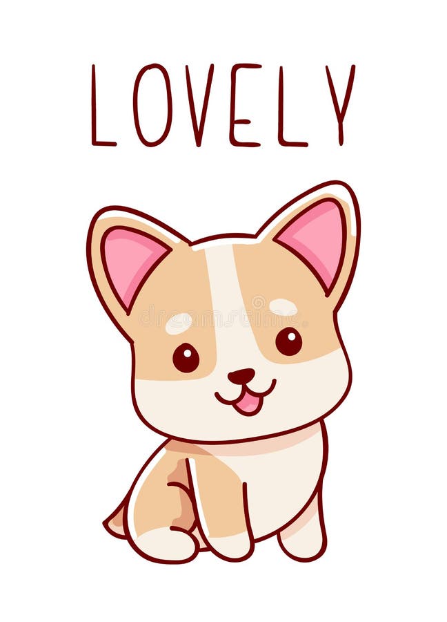 cachorro animal desenho animado rabisco kawaii anime página para