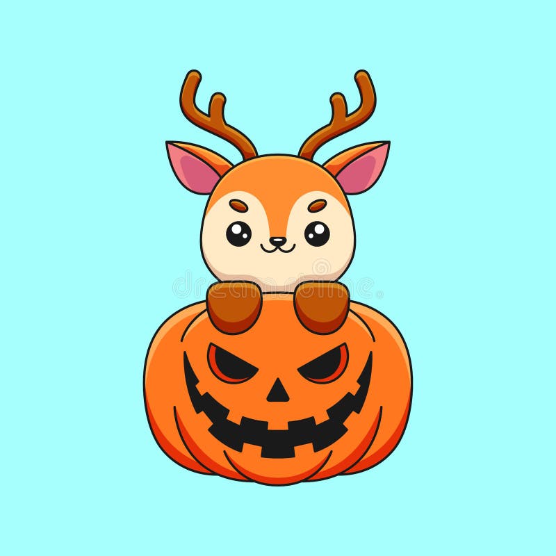 conjunto de doodle de vetor de clipart de halloween. um desenho de