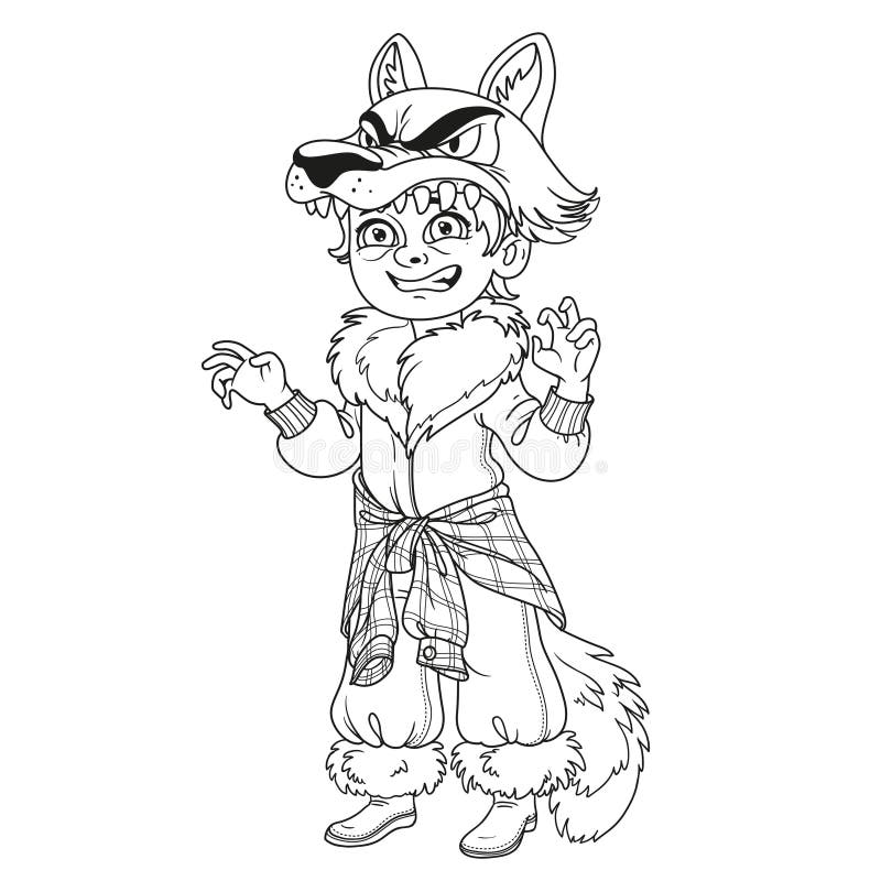 lobisomem desenho para colorir