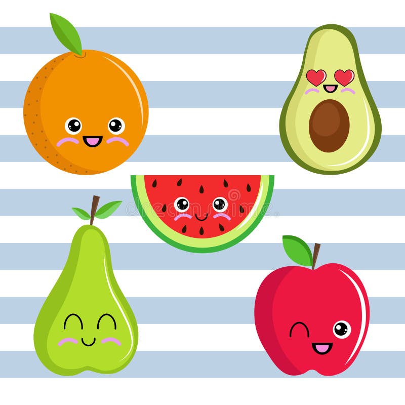 Fundo Desenho Baseado Na Fruta Kawaii Fundo, Imagem Kawaii Fofa Para  Desenhar Imagem de plano de fundo para download gratuito