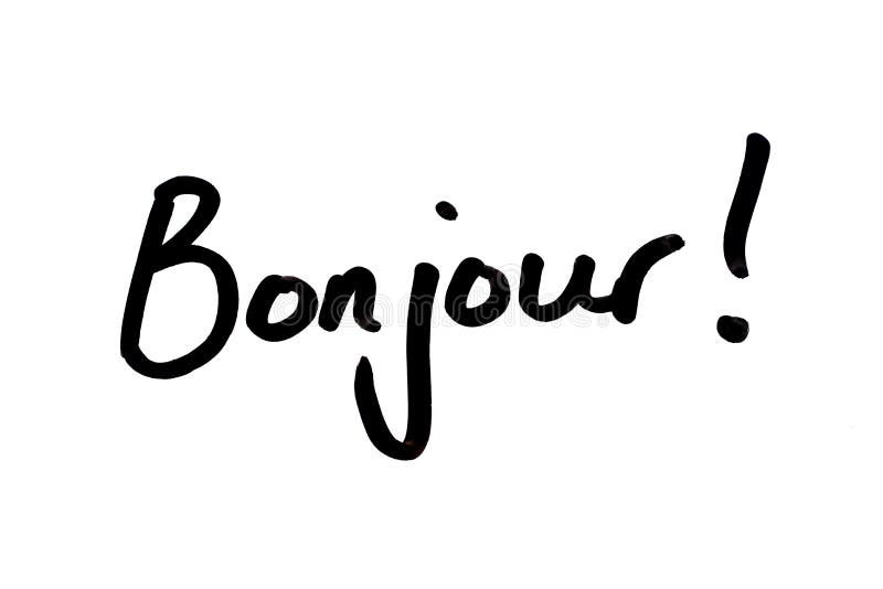 Bonjour stock de ilustración. Ilustración de bonjour - 167996797