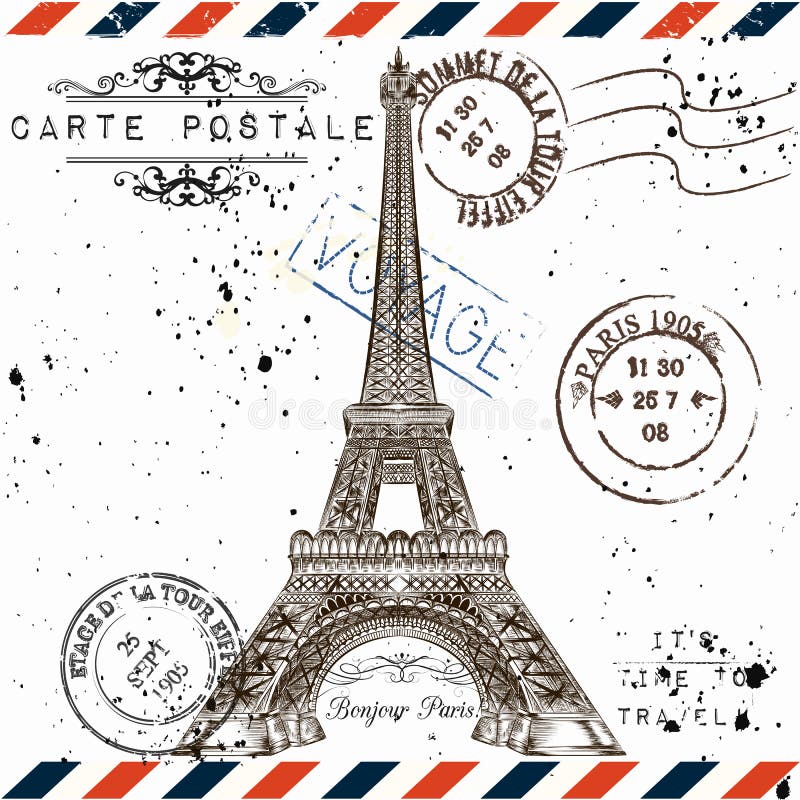 France Carte Postale Stock Photos - Free & Royalty-Free Stock Photos from  Dreamstime