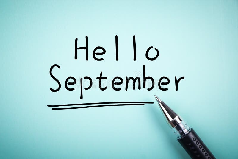 Bonjour septembre photo libre de droits Bonjour septembre photo libre de droits