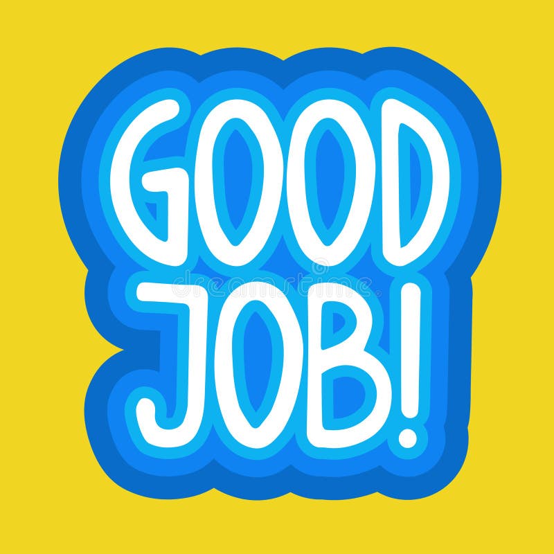 Bonne conception d'insignes de message de Job Sticker Social Media Network illustration de vecteur Bonne conception d'insignes de message de Job Sticker Social Media Network illustration de vecteur