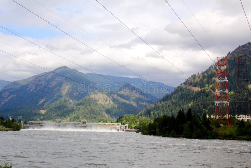 Bonneville Dam Power stock photo. Image of high, fluffy 19641280