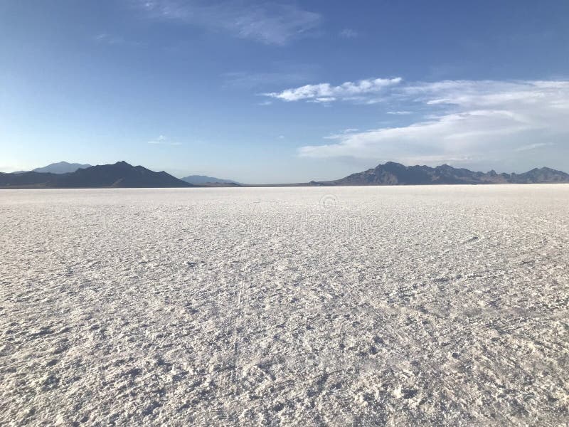 Bonneville Salt Flats in Western Utah