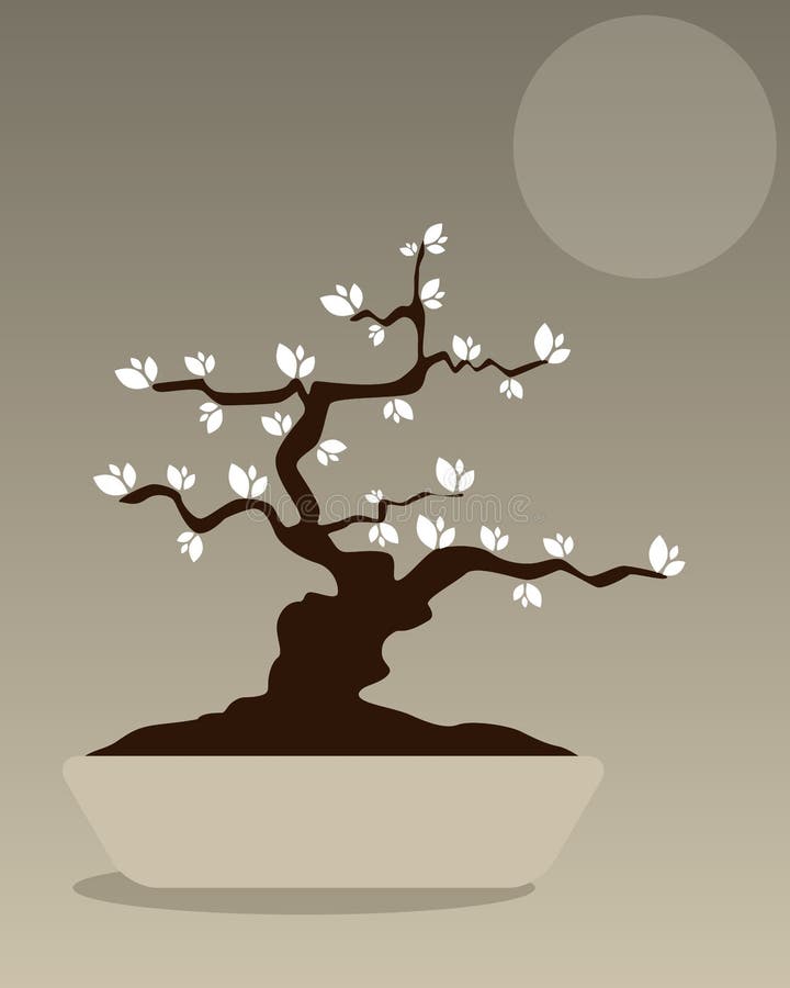 Bonsai vector design stock vector. Illustration of design 12716455