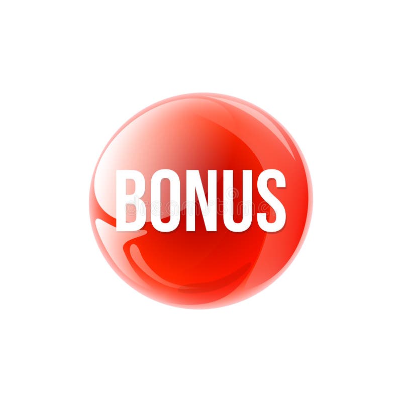 Bonus Lettering Orange Background Icon Sticker Badge Logo Design