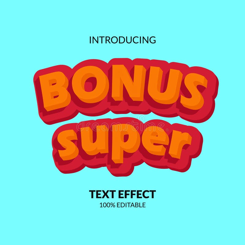 Bonus Cute Round Pop Title Editable Text Effect Adobe Illustrator Stock Vector Illustration Of Element Graphic Bonus Cute Round Pop Title Editable Text Effect Adobe Illustrator Stock Vector Illustration Of Element Graphic