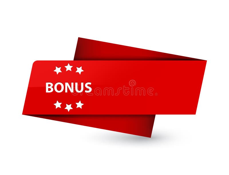 Bonus icon premium red tag sign royalty free illustration Bonus icon premium red tag sign royalty free illustration