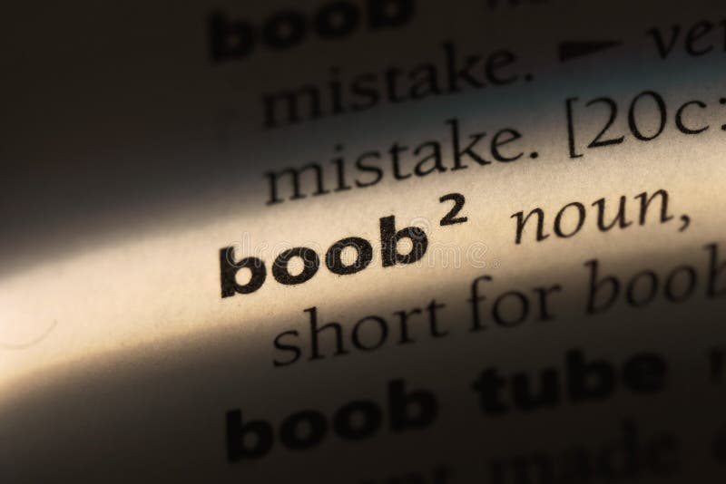Boob stock photo. Image of writing, text, book, dictionary - 114411160