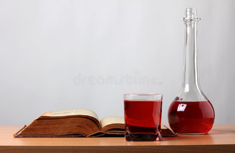 Book and bottle glass stock image. Image of scotch, beer 21397649