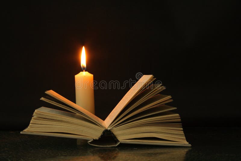Book and candle stock photo. Image of candle, page, burn 6318968