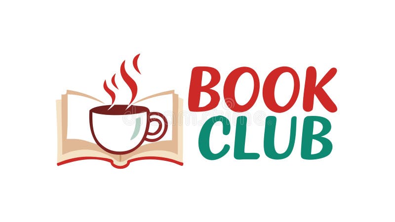 Book Club Logo, Literary Community, vector design Generative AI vector illustration