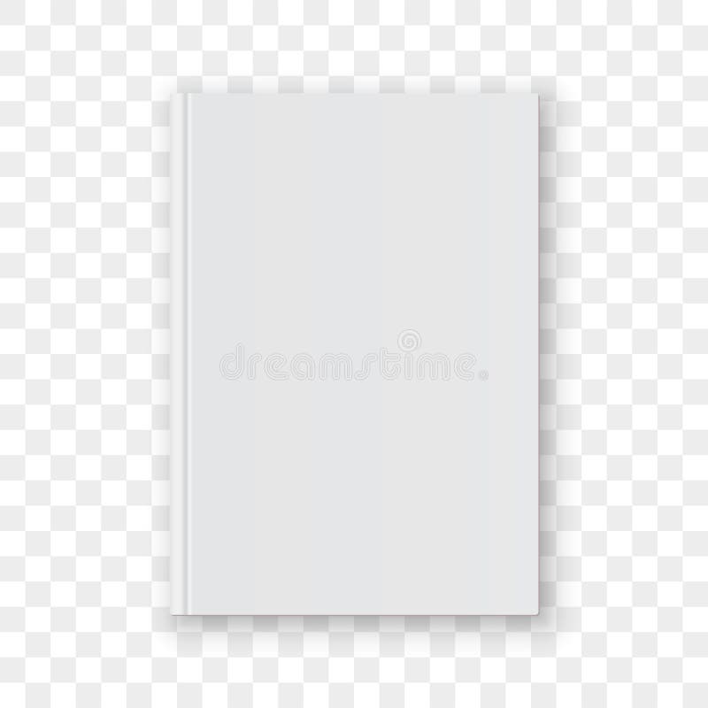 White blank book cover vector template By Microvector