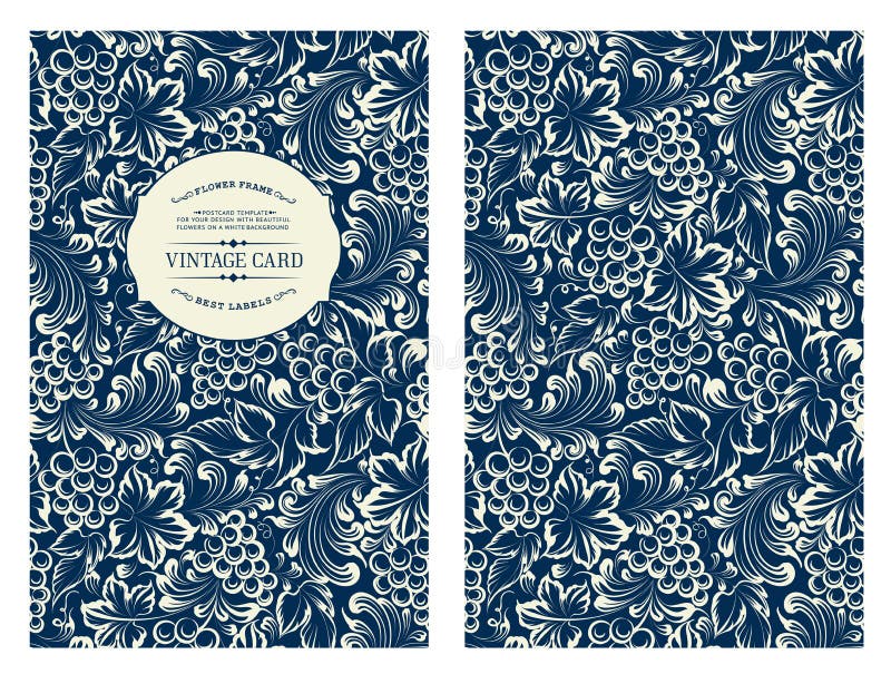 Vine theme for book cover. stock vector. Illustration of engraving