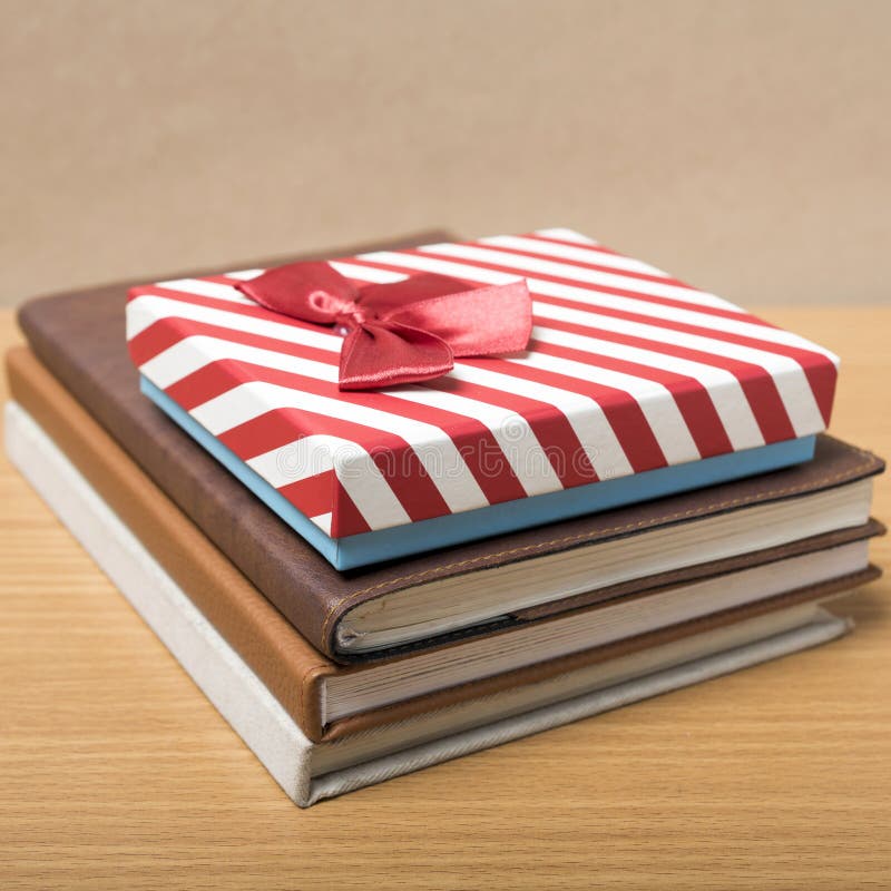 Book with gift box stock photo. Image of grunge, bokeh 57956616